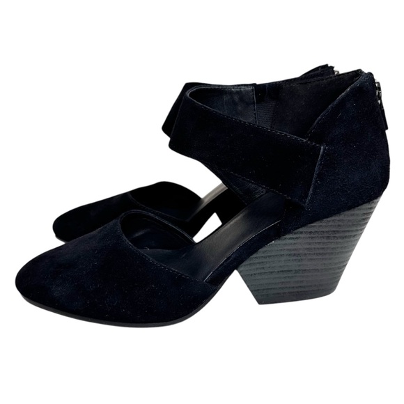 Eileen Fisher Black Mina Suede Shoes SZ 9 - Picture 5 of 12